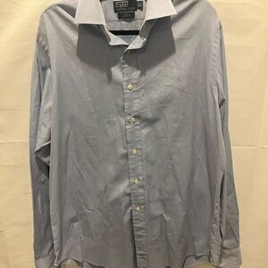 Ralph Lauren Men's regent classic fit Light Blue Dress Shirt.